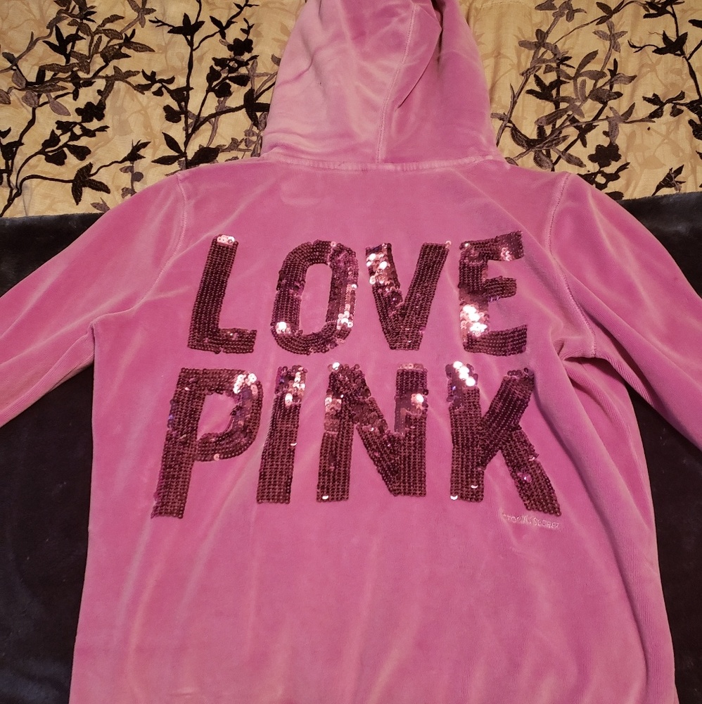 Victoria secret velour hoodie